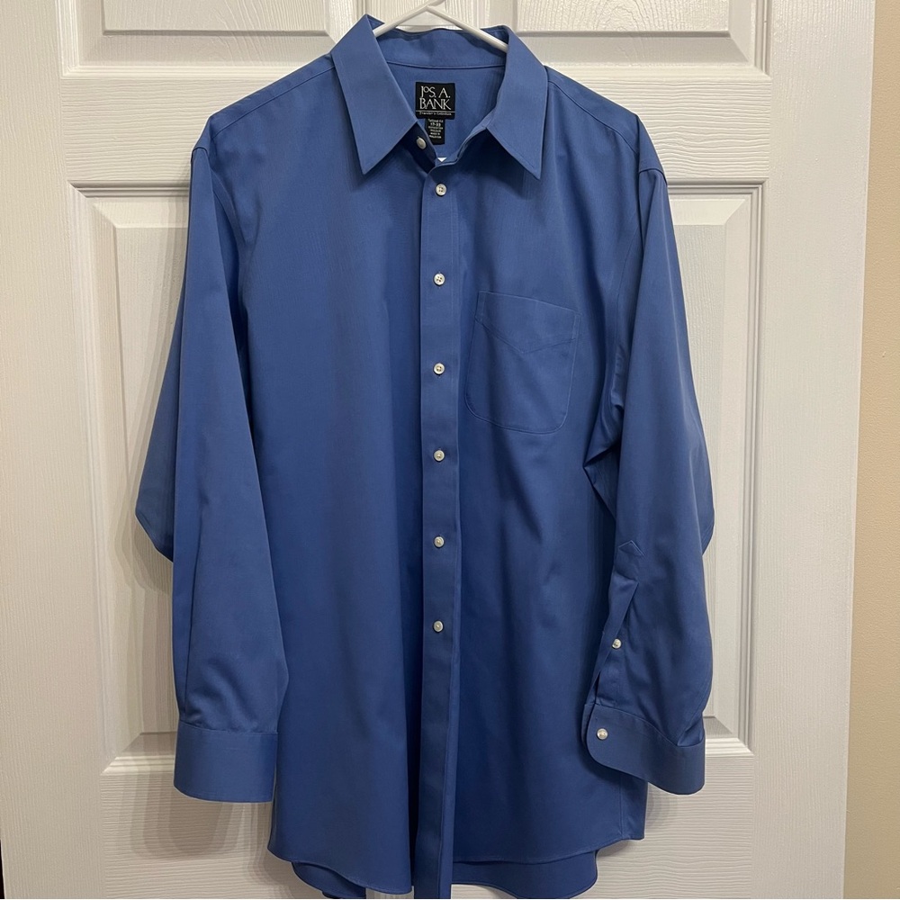Jos. A. Bank Classic Blue Dress Shirt XL Men’s